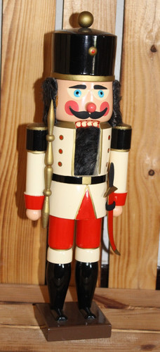 Nussknacker könig weiß - weiß, rot