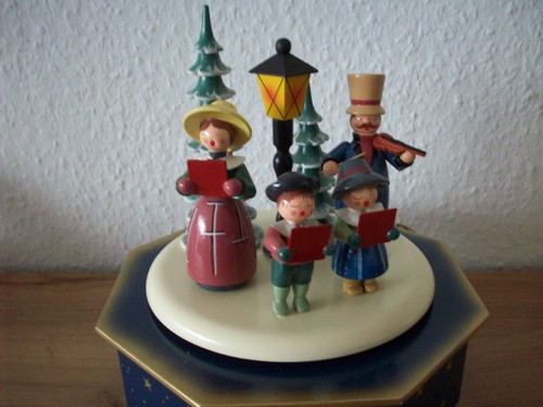Alte erzgebirge spieldose chr - alte,